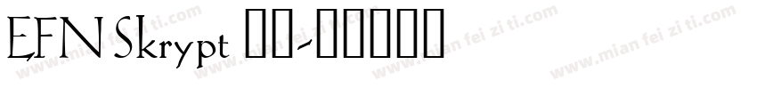 EFN Skrypt 字体字体转换